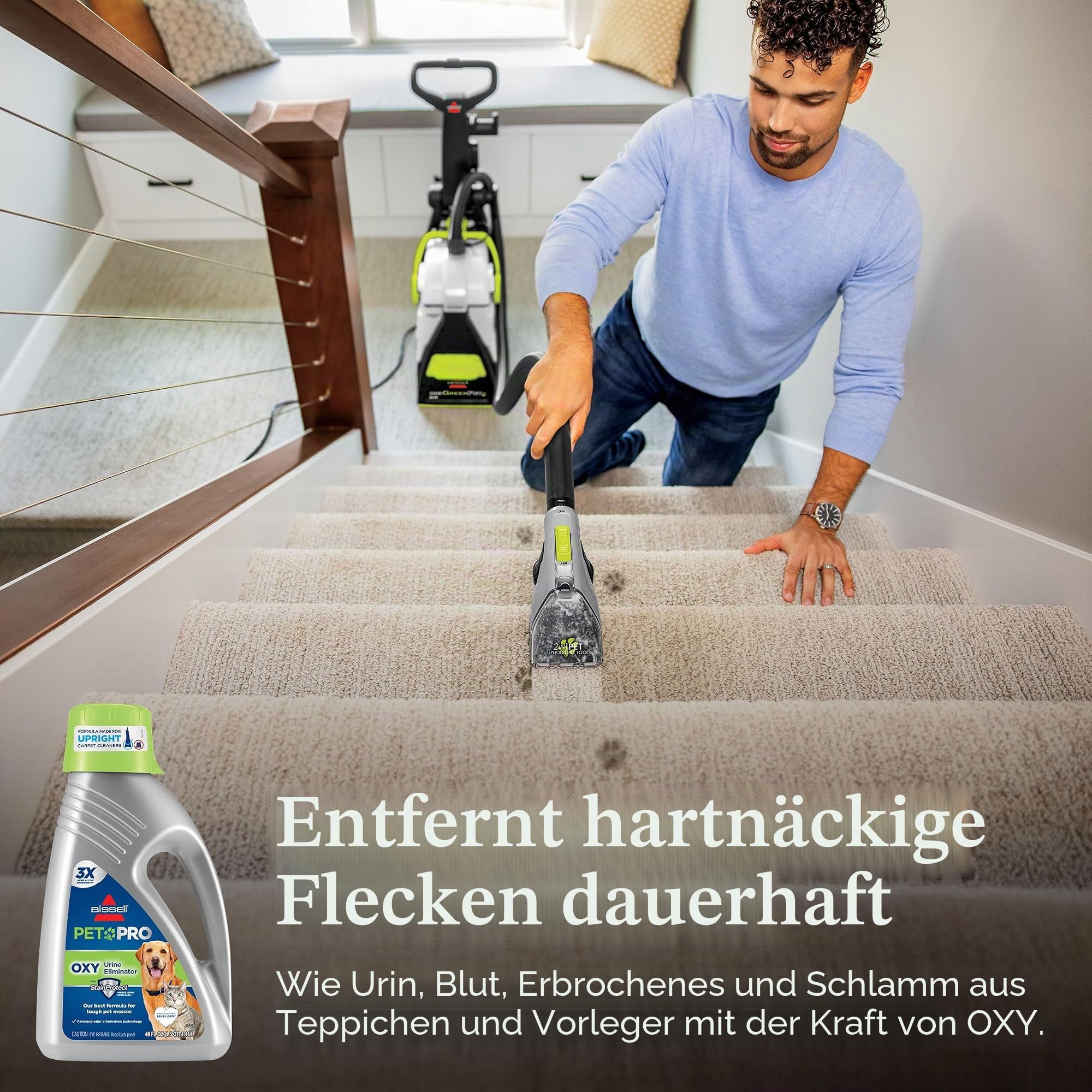 Bissell 1990 Pro Pet Urin Eliminator Aufrechte Tiefenreiniger-Formel