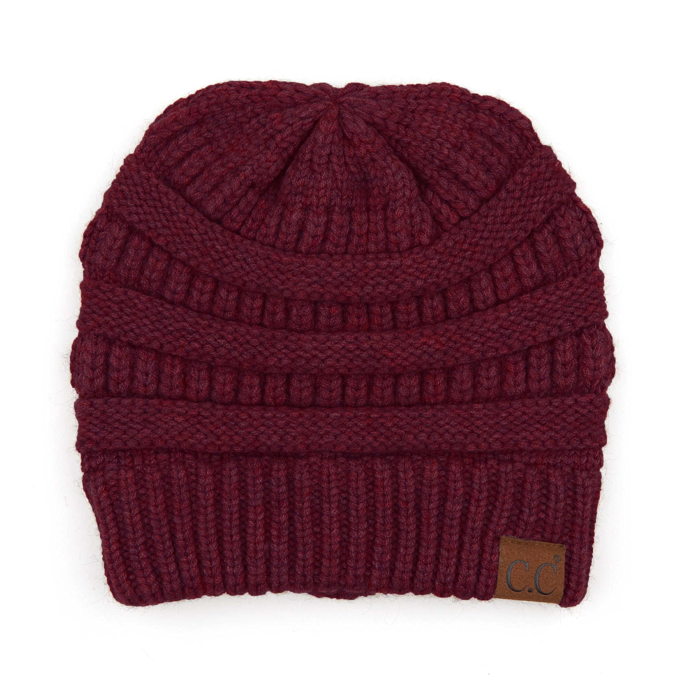C.C Trendy Warm Chunky Soft Stretch Cable Knit Beanie Skully, Winter Mint, One Size — view 89
