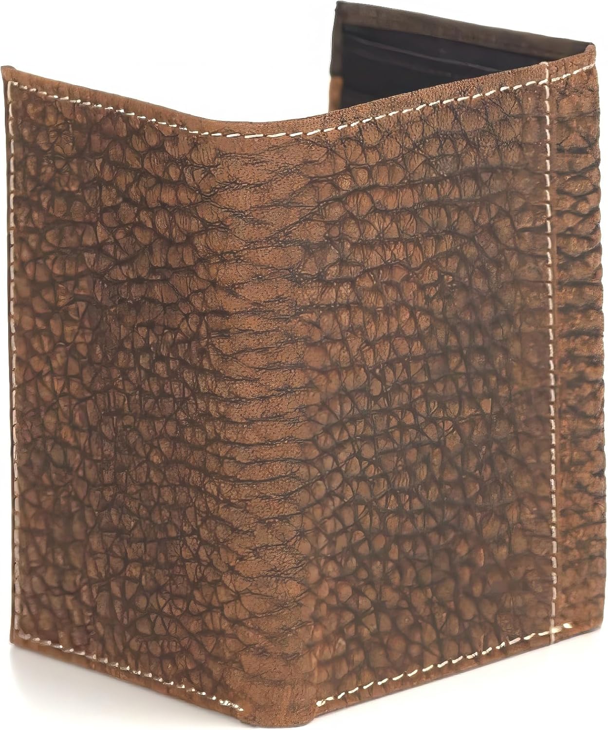 ARIAT Trifold Overlay Shield Wallet, Brown Rowdy