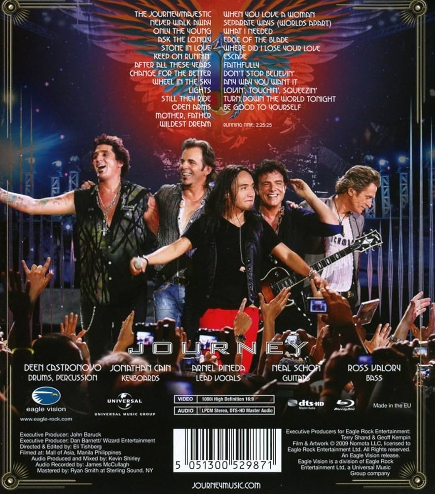 DVD ジャーニー「ライブ・イン・マニラ」 Amazon.co.jp: LIVE IN MANILA (BLU-RAY) : JOURNEY: DVD