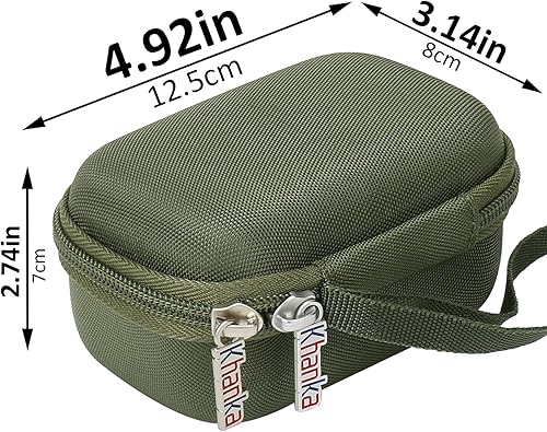 Miniatura 4 de khanka Estuche rígido de viaje compatible con la máquina etiquetadora MakeID, solo funda (verde)