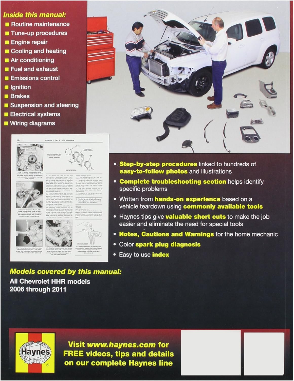 Haynes Repair Manual for Chevrolet HHR (2006-2011)