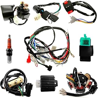 Complete Electrics Stator Coil set Quad Wire Harness Electrics Stator Coil CDI Wiring Harness For GY6 50cc 70cc 90cc 110cc 125cc ATV Quad Pit Dirt Bike Buggy Go Kart
