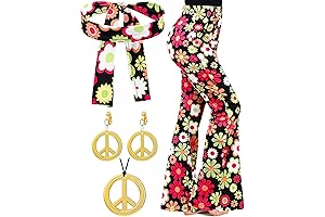 Women's Hippie Costume Pants for 70s Outfits