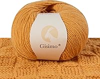 Vista 17 de 100% hilo interior de cachemira mongol, hilo lujoso y suave de 6 capas para tejer a mano y ganchillo (gris claro, 1 bola)