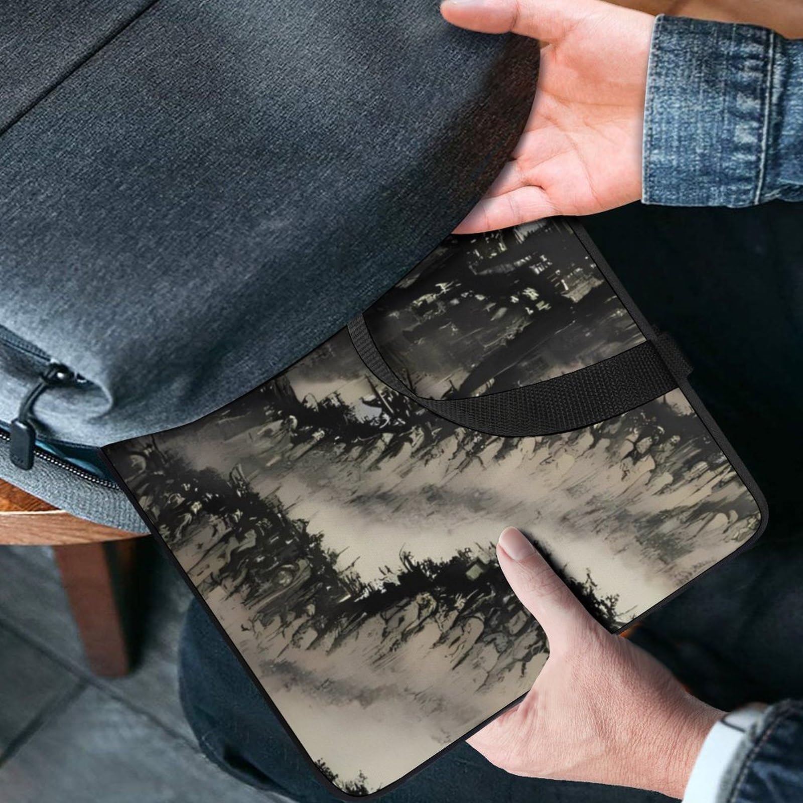 Custodia per laptop da 17 pollici, ultra sottile, leggera e impermeabile, in neoprene resistente, con cinghia da polso
