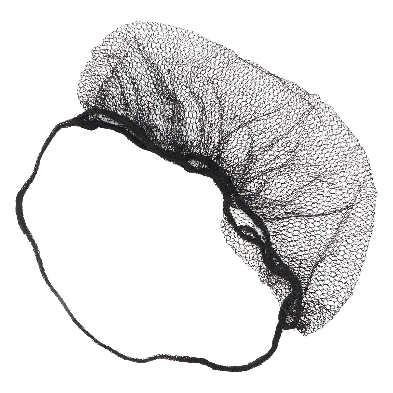 100 Pièces Protège-Barbe Couvre-Barbe Jetable pour Hommes en Nylon Respirant Barbe Filet Couvre (Le noir)