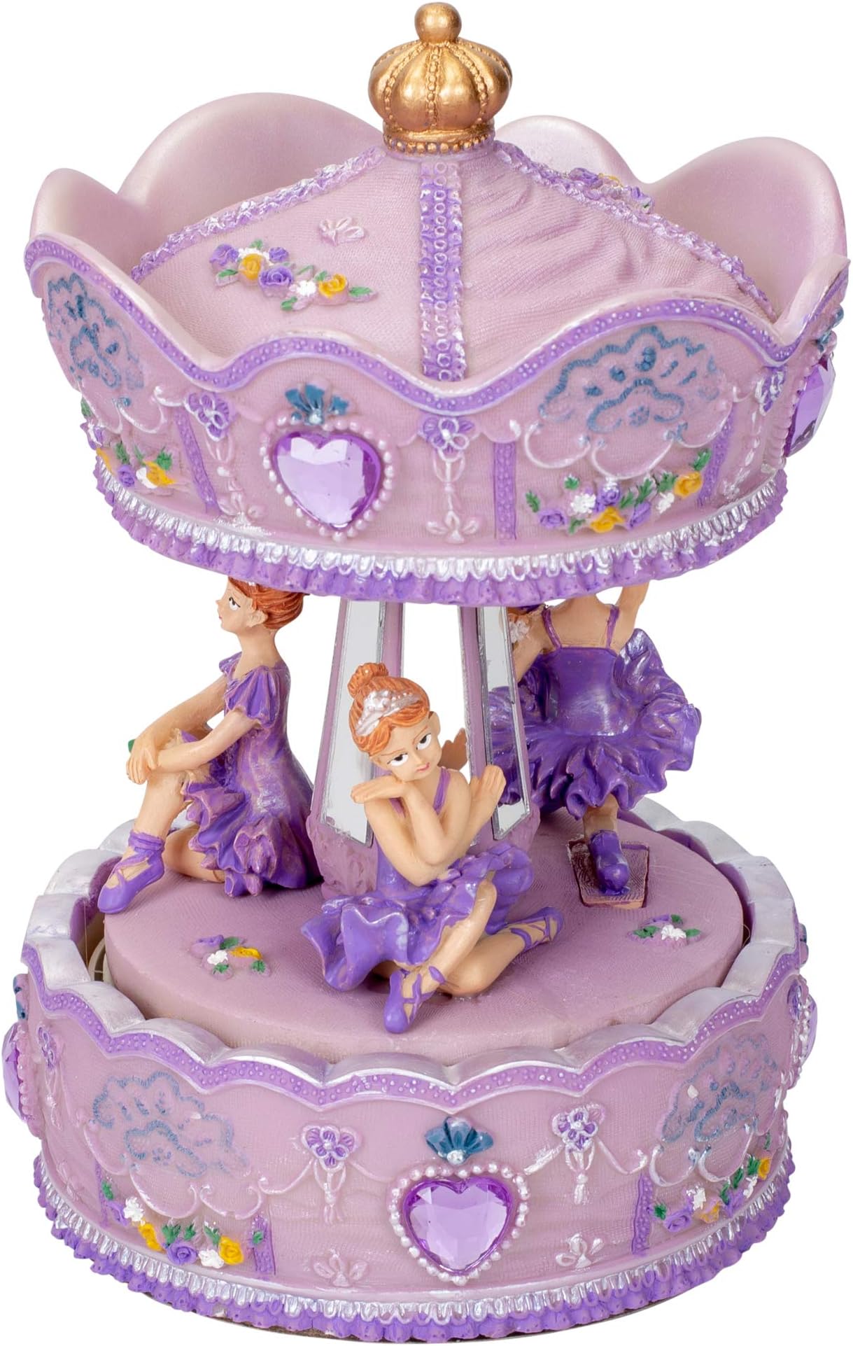 Elanze DesignsElanze Designs Prima Donna Ballerina Musical Carousel 6 inch Rotating Figurine Plays Tune Swan Lake