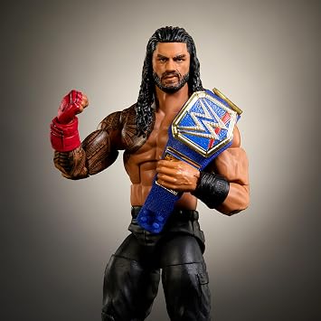 Mattel WWE Elite Collection Top Pick Action Figure & Accessories Set Roman Reigns 6 with Articulations & Interchangeable Parts