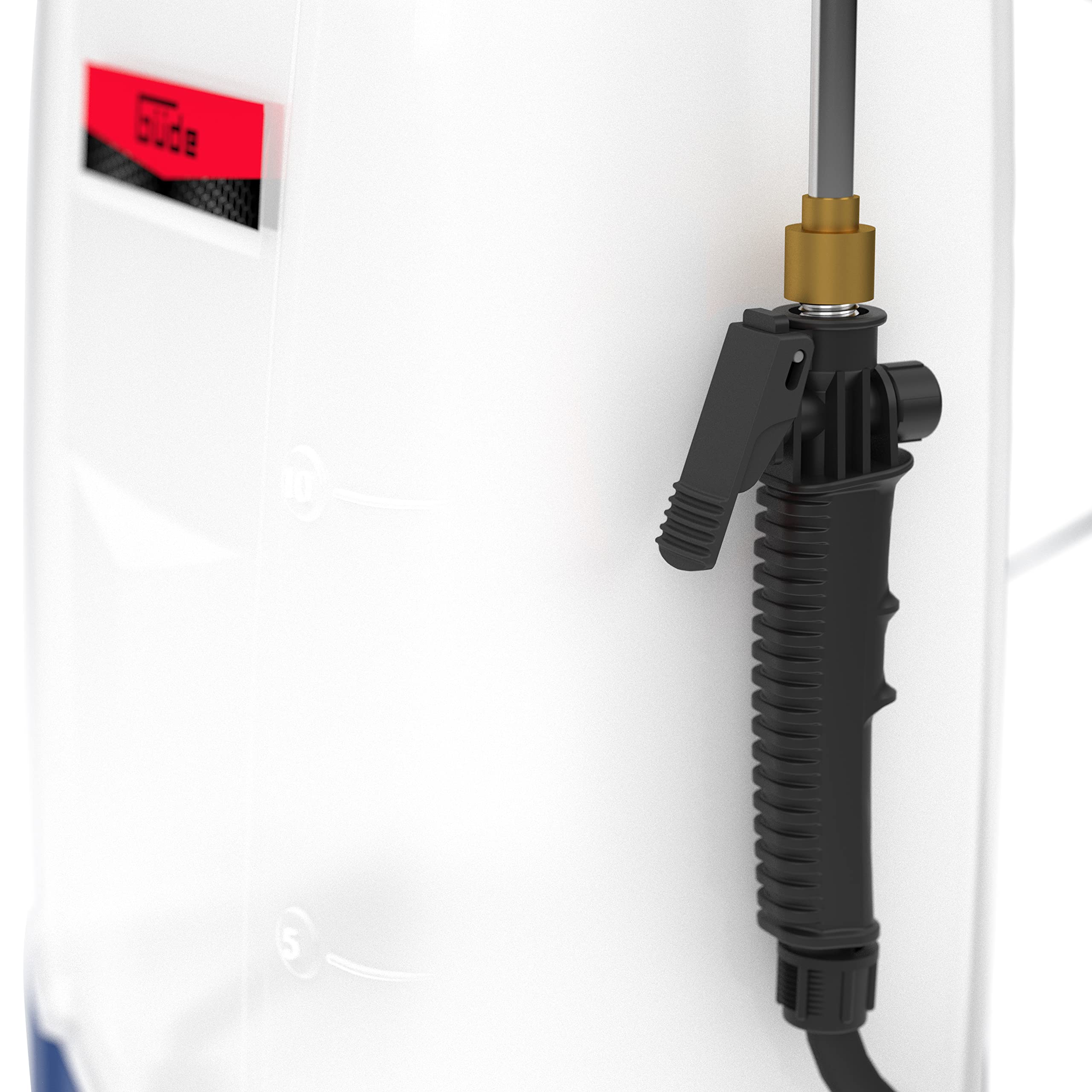 Güde Pulverizador Trasero con batería SG 18-0 R (depósito de 18 V, depósito de 15 l, Lanza telescópica de 600 – 1000 mm de Aluminio, Correa de Transporte, Boquilla de latón Ajustable para Chorro