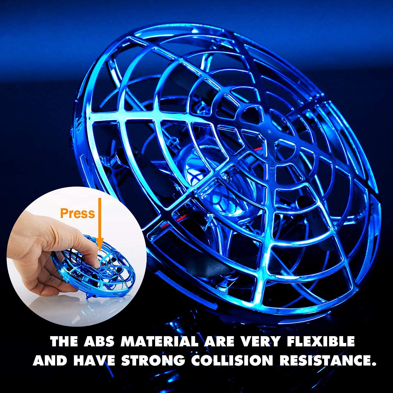 ShinePick UFO Mini drone, giocattolo per bambini, sensore a mano, quadricottero a induzione a infrarossi, giocattolo volante, regalo per ragazzi e ragazze, per interni ed esterni