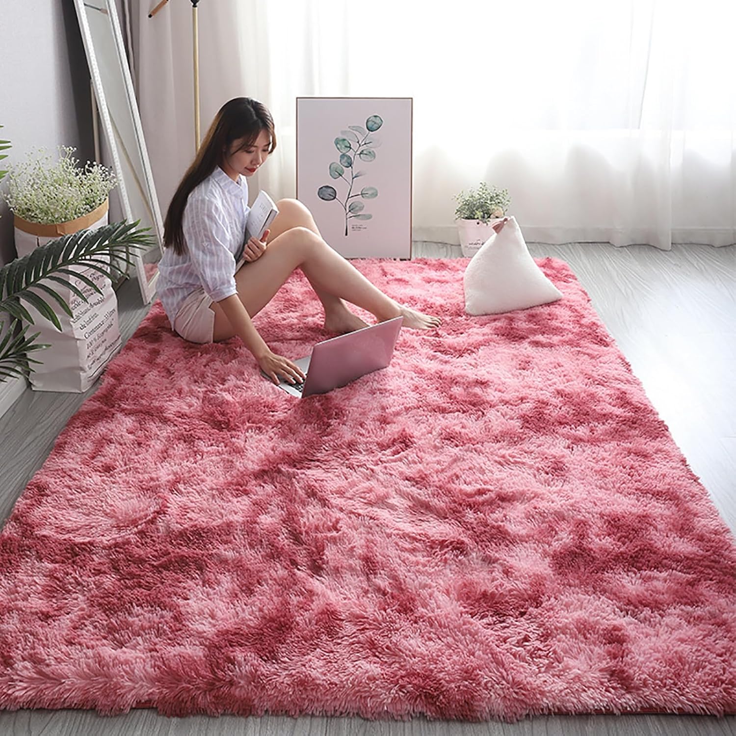 Area Rugs Living Room Indoor Vintage Rug for Children Bedroom Home Decor Nursery Rug Durable for Kids and Pets Easy to Clean for Living Room Bedroom & Office. ( Color : Red , Size : 200x300CM/6.6*9.8f