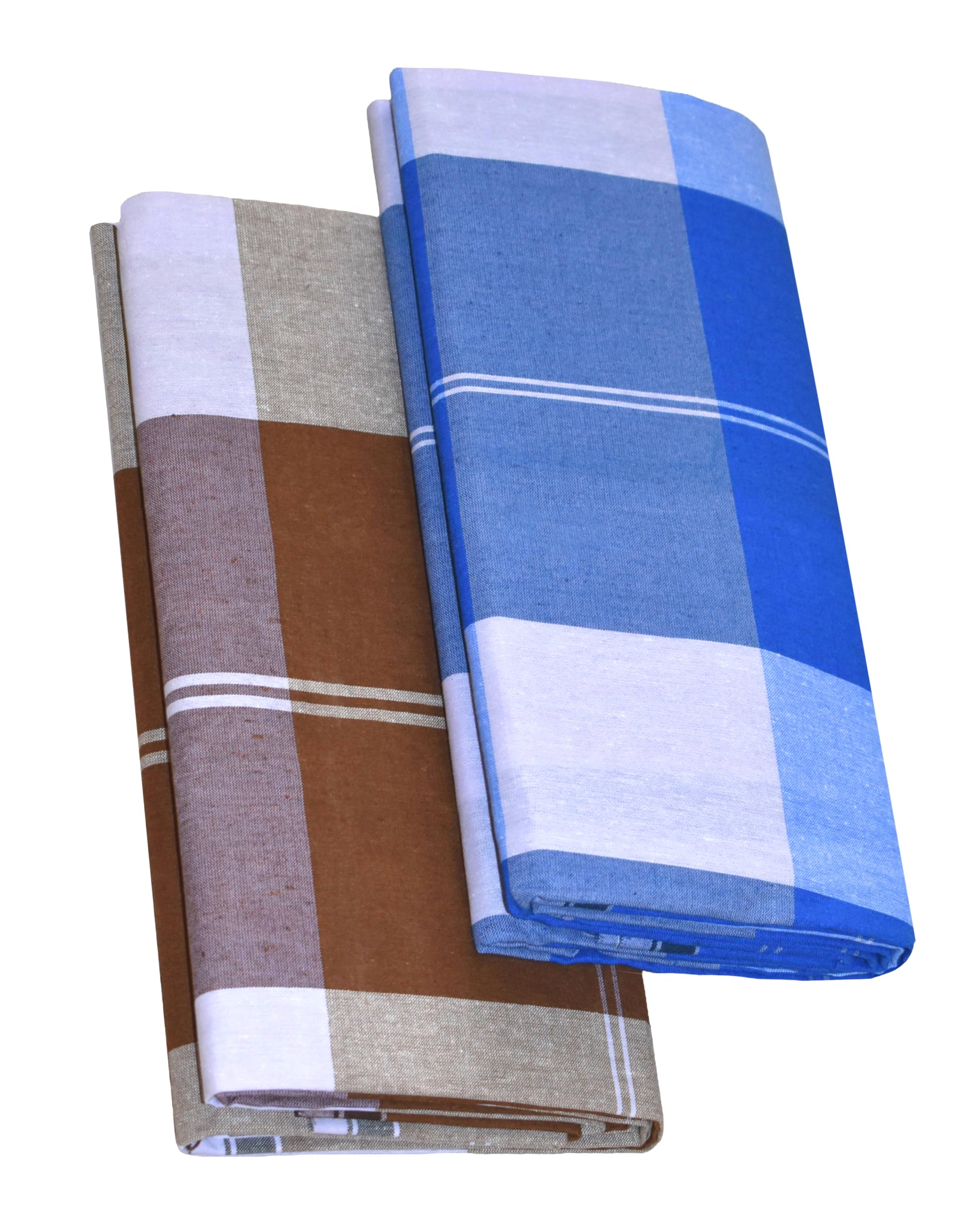 tuni mani Men's Cotton Stitched Lungi | Ready to Wear Lungi | 2.25m Length x 1.22m Height | Pack of 2-picture-8