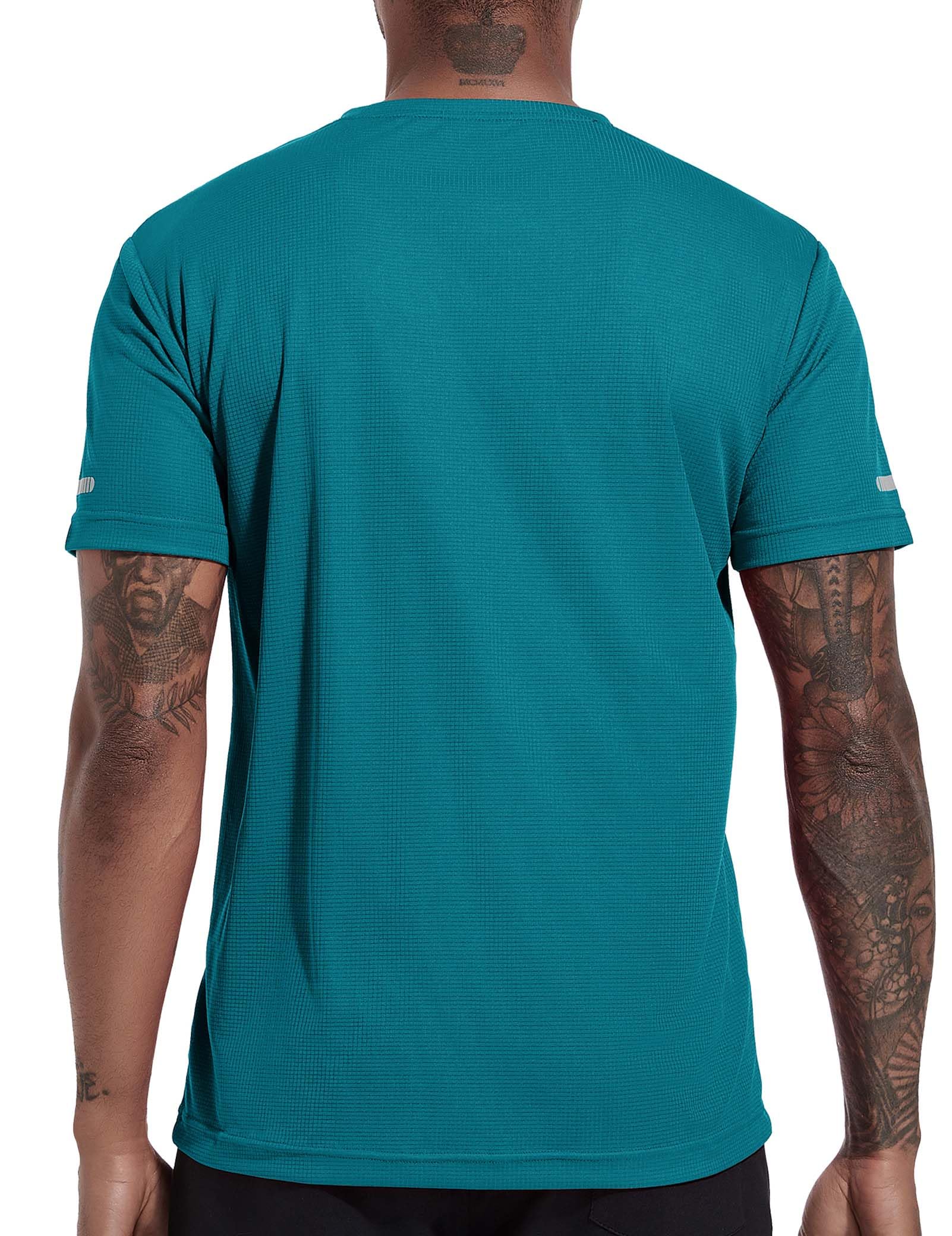 3 Pack Sport Tshirts Męskie koszulki funkcjonalne Koszula do biegania Letnia koszula fitness Koszula treningowa Koszula turystyczna do biegania Trening Bodybuilding-Black/Grey/Green-3XL