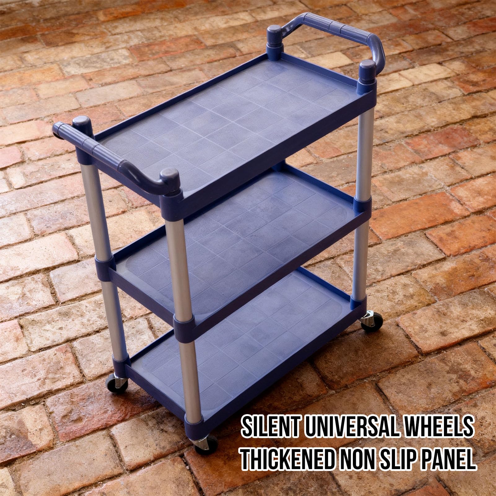 Asixxsix 3-poziomowy Wózek na Narzędzia do Toczenia, nośność 330 Funtów Rolling Mechanic Tool Cart Storage Organizer Wózki Użytkowe Organizator Narzędzi, Wózki na Kółkach Organizatory do