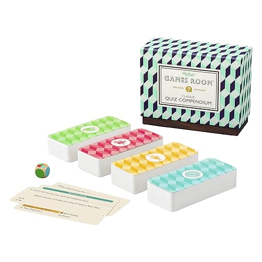 Ridley’s After Dinner Quiz Second Edition Trivia Card Games – Trivia Games for Adults and Kids – 2+ Players – Set of 4 Trivia Games – Trivia Games for Family and Adults– Makes a Great Gift