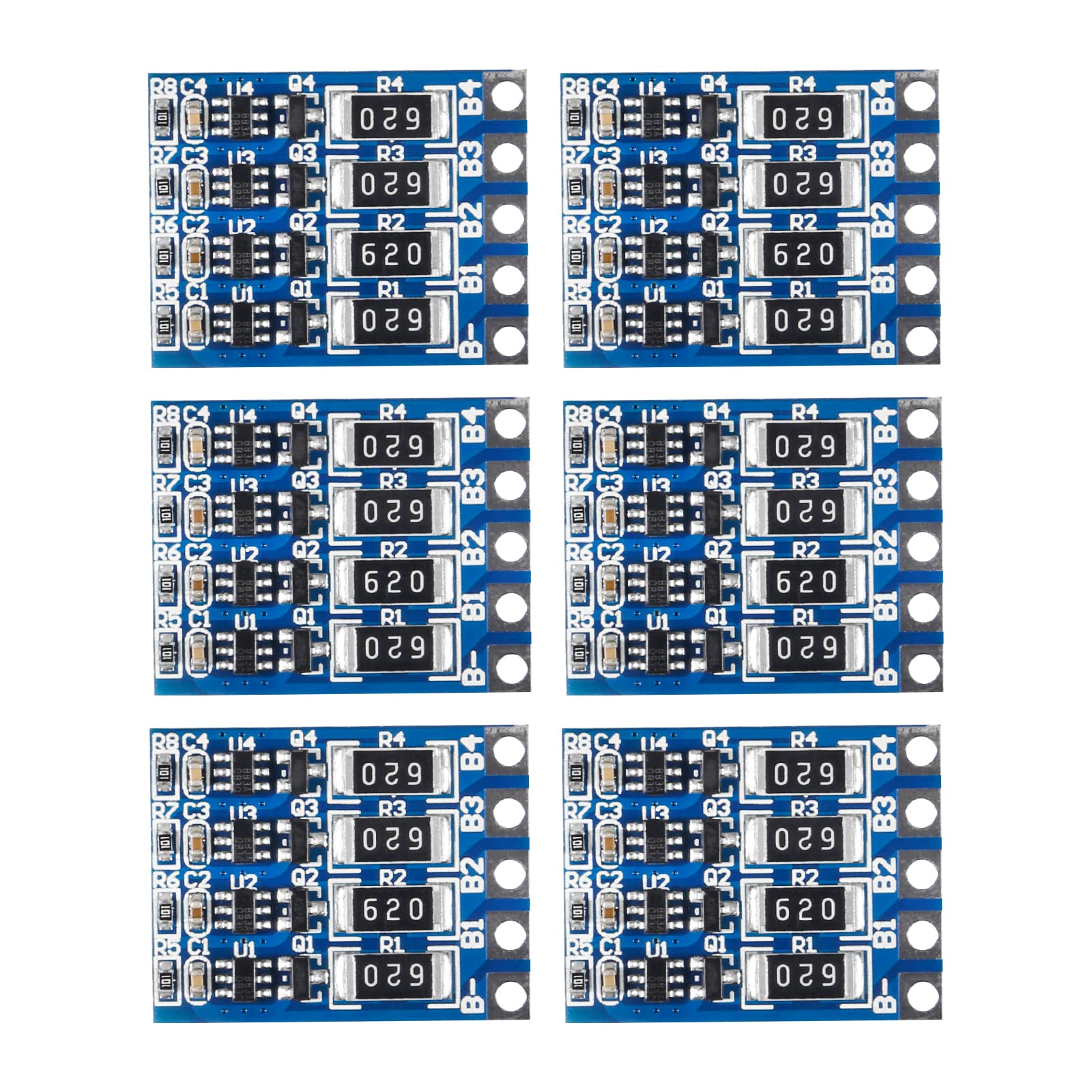 Alinan 6pcs 4S 21V 4.2V Li-ion Balancer Board 18650 Li-ion Balncing Full Charge Battery Balance Function Protection Board-image-29