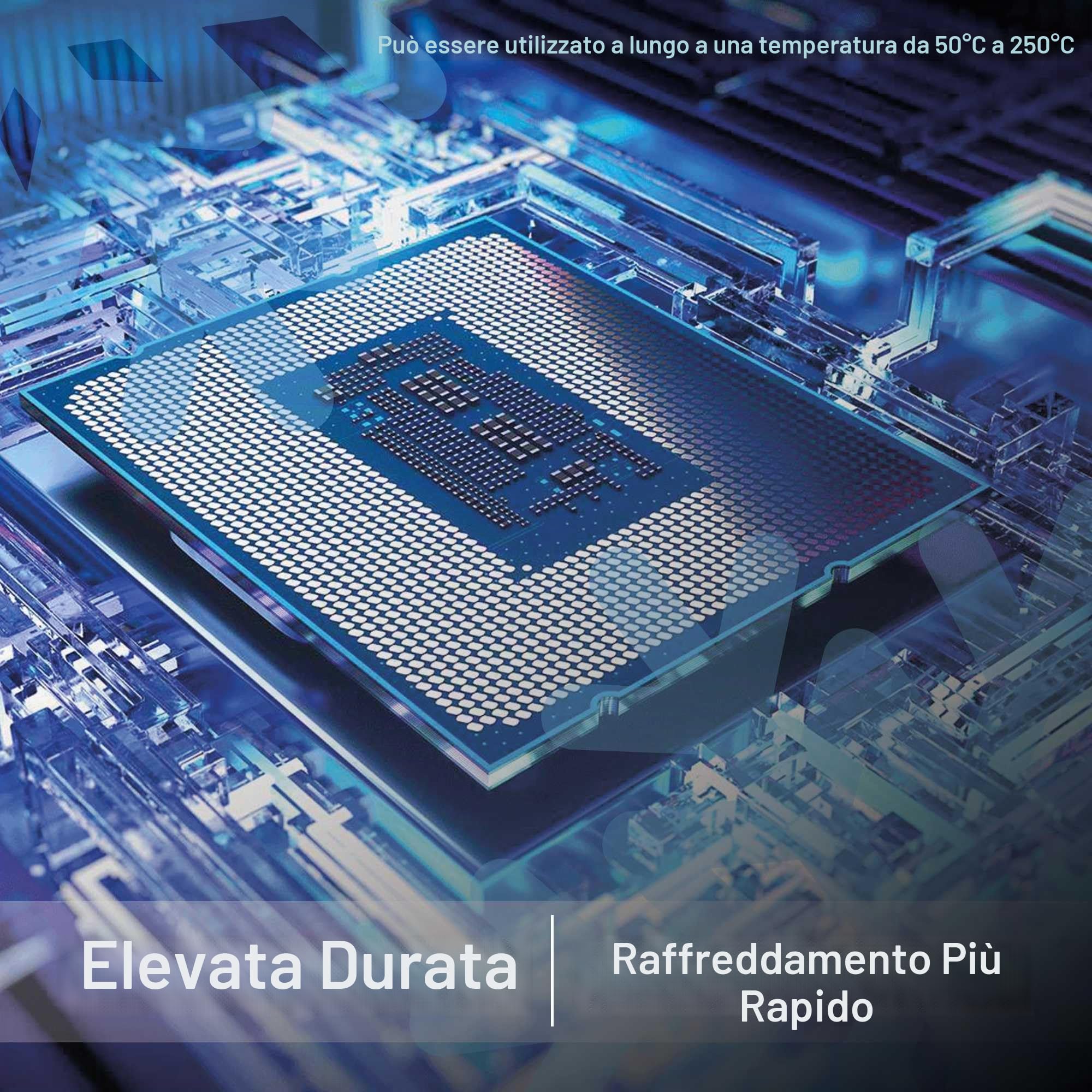 OcioDual Pasta Termica CPU, Thermal Paste Halnziye HY710 3.17W/MK(10g), Pasta Termica CPU Alte Prestazioni, Processore, GPU, PS4, PC, Non Conduttivo, Stucco dissipatore di grasso, Barca