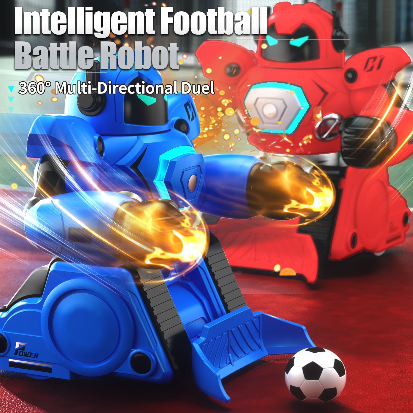 Robot Trainer Rotating Fight Robot Toys For Ages 8-13,Remote