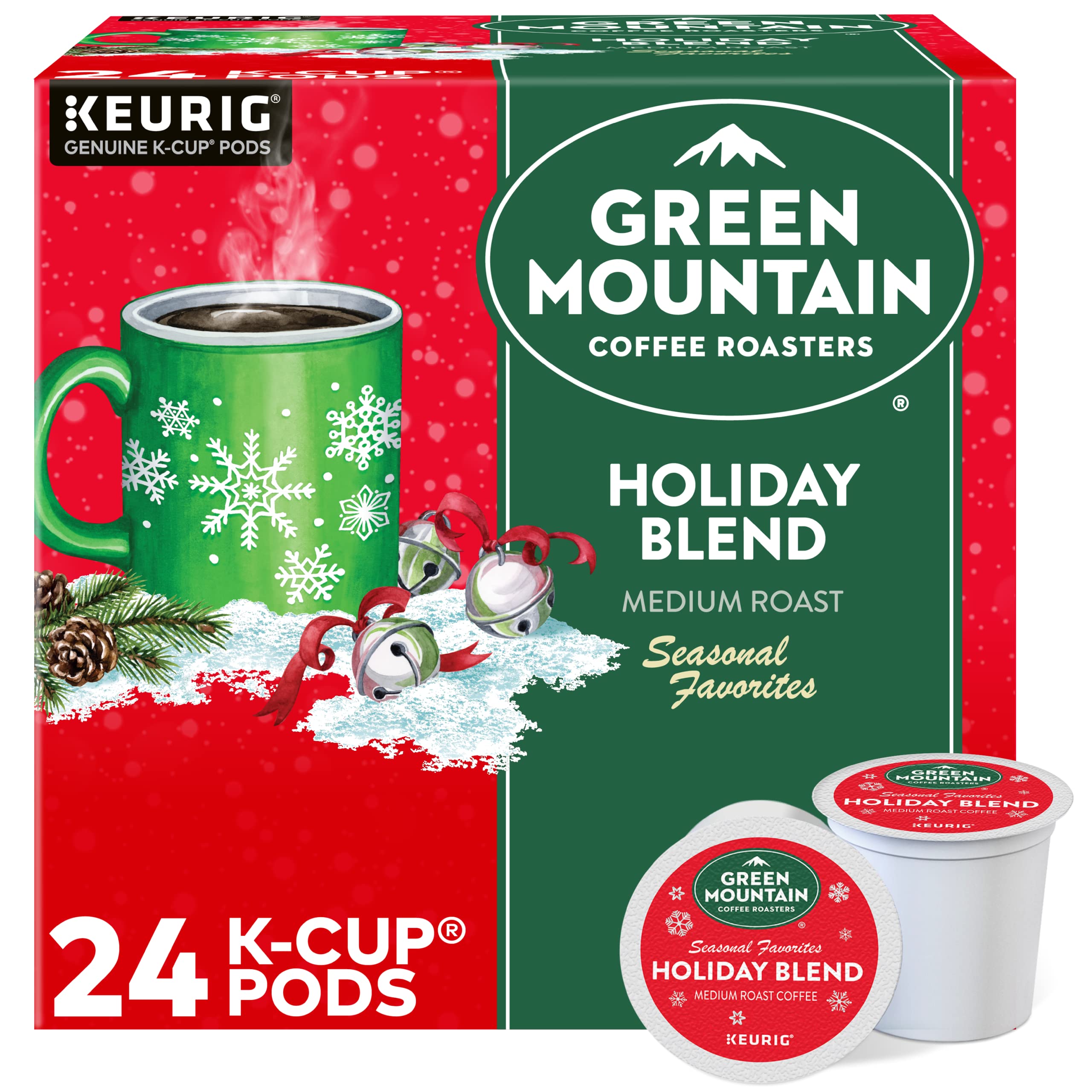 Amazon.com: Green Mountain Coffee Holiday Blend K-cup for Keurig