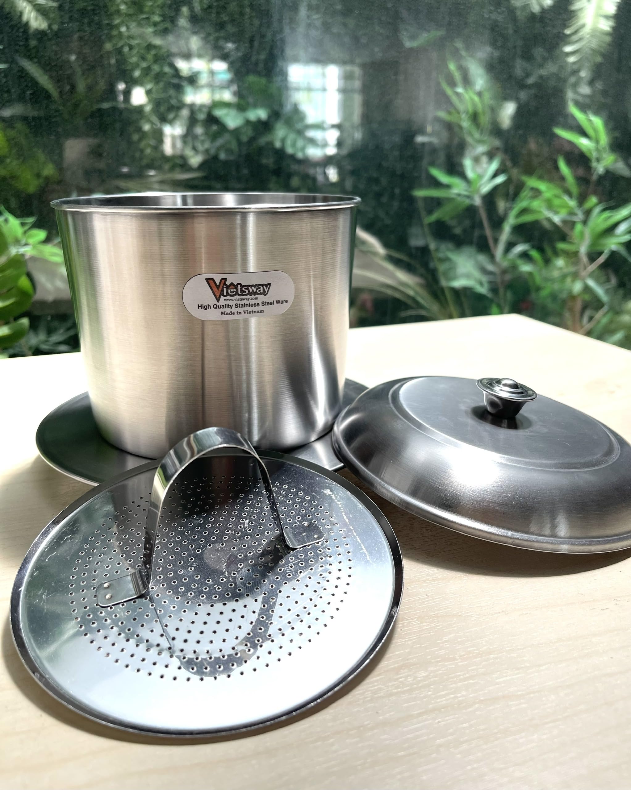 Vietnamesischer Kaffeefilter aus Edelstahl, Größen (S bis XL) Jumbo (Größe Super Jumbo)