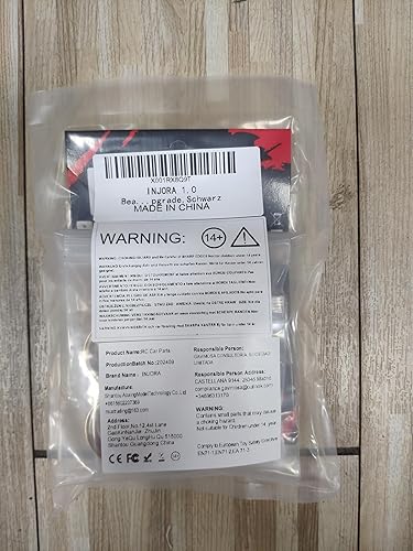 Miniatura 7 de INJORA Rueda Beadlock 1.0 con anillo de latón compensación negativa -0.149 in 1.0" Ruedas para TRX4M Axial SCX24 118 124 actualización (negro)