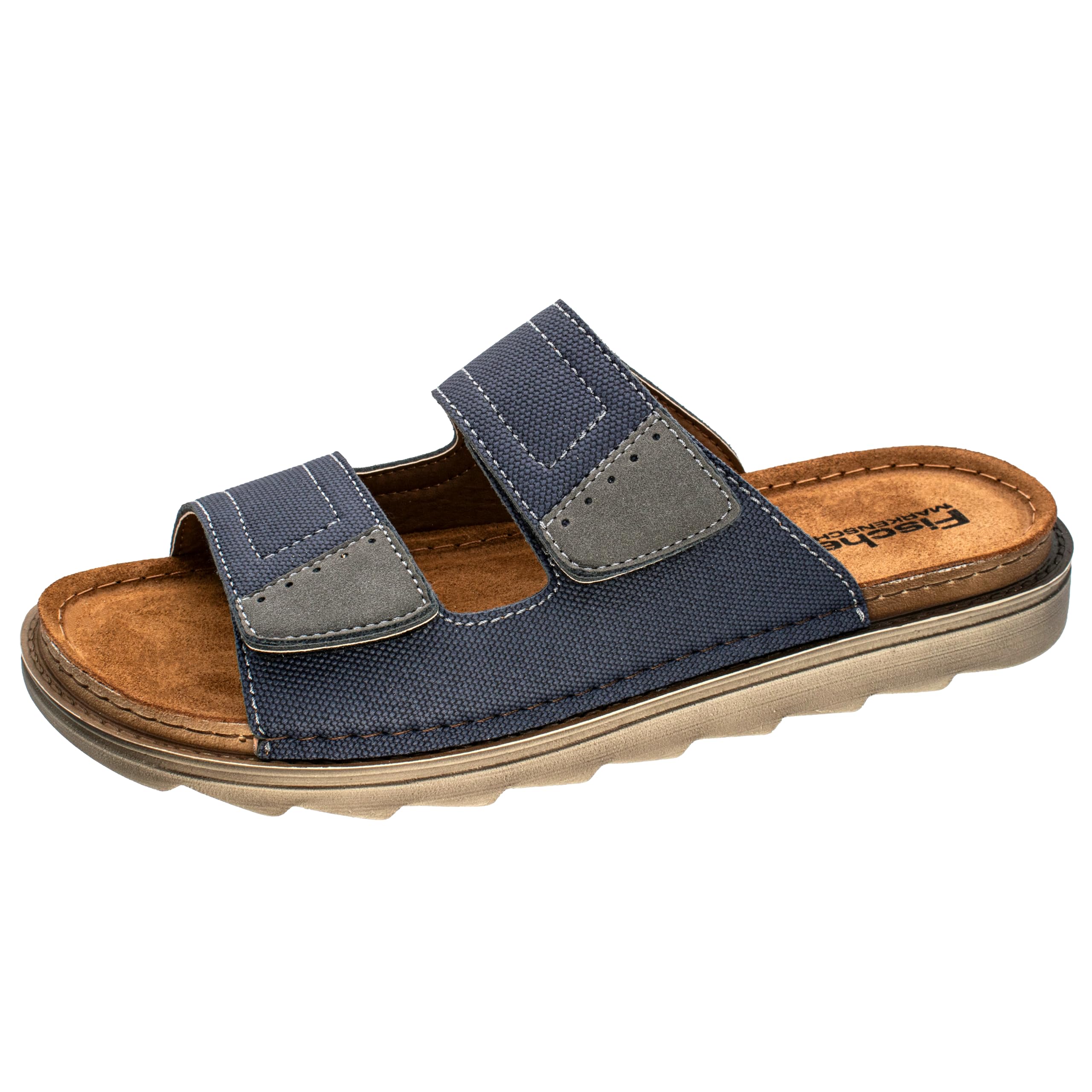 Fischer Men's Lars Flat Slippers, Navy, 46 EU, navy, 12 UK