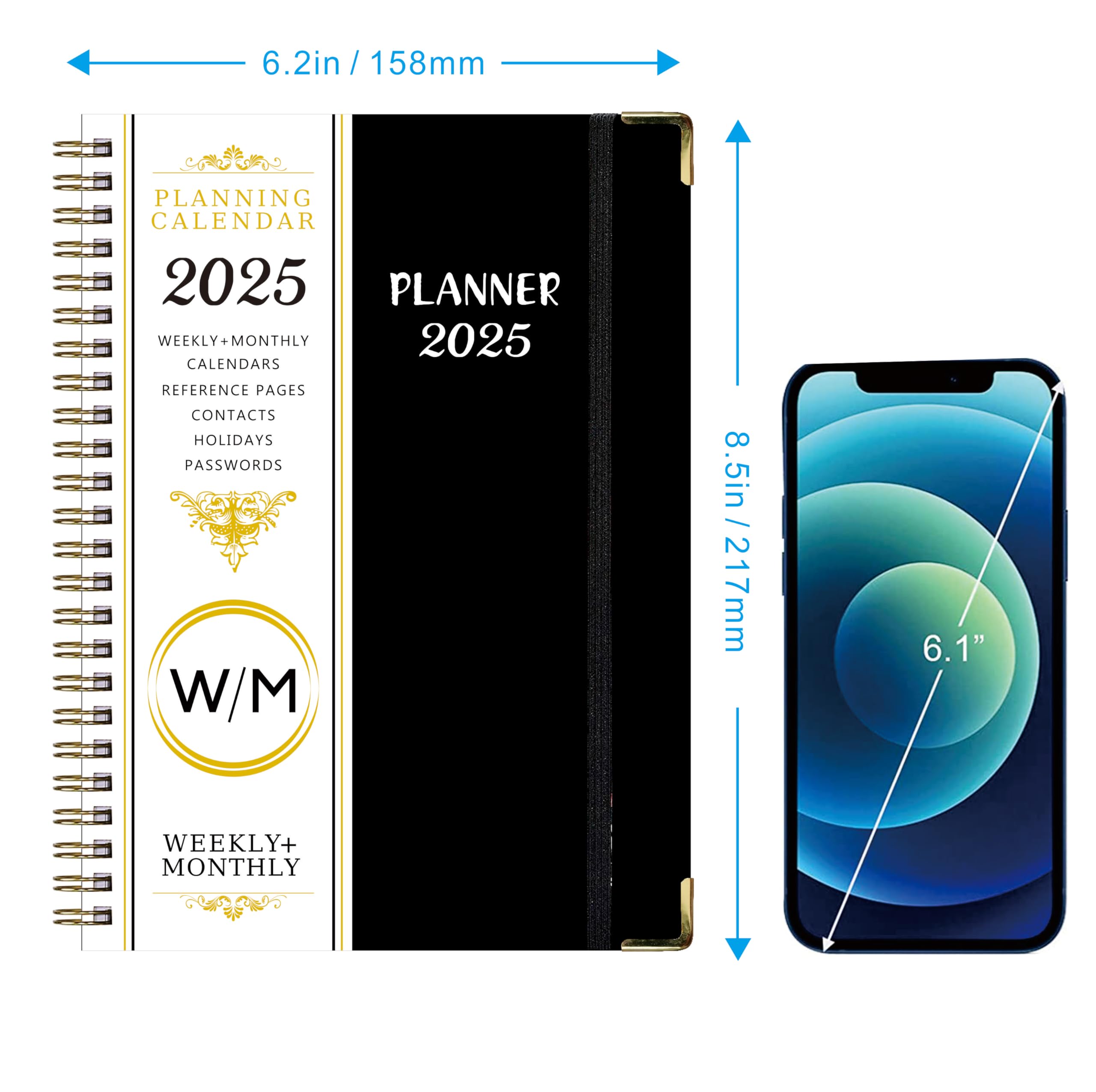 Snapklik.com : 2025 Planner - 2025 Weekly Monthly Planner From January ...