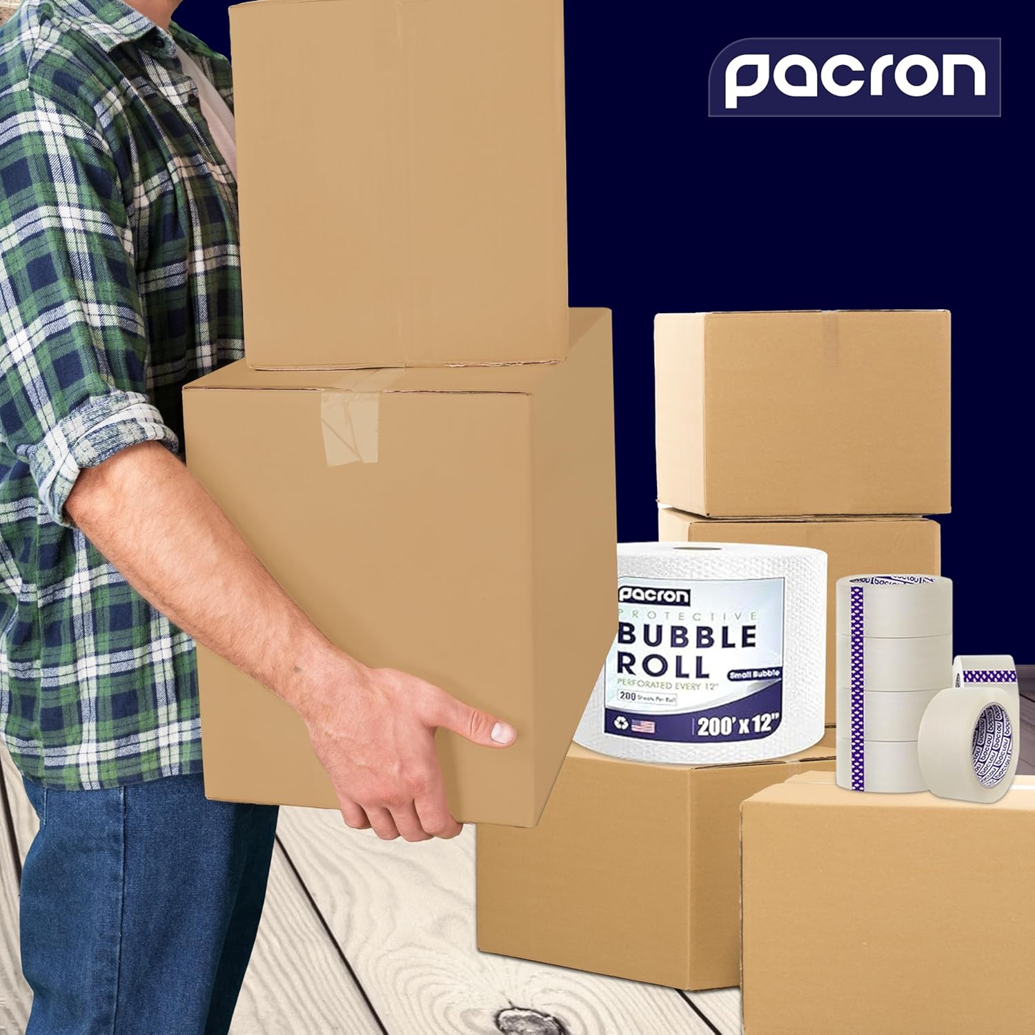6 Pack Sturdy Cardboard Moving Boxes 18.5x13.5x11 – Durable Shipping, Packing, and Small Storage Boxes for Long-Distance Moves – Versatile Moving Supplies for Packing and Shipping Needs