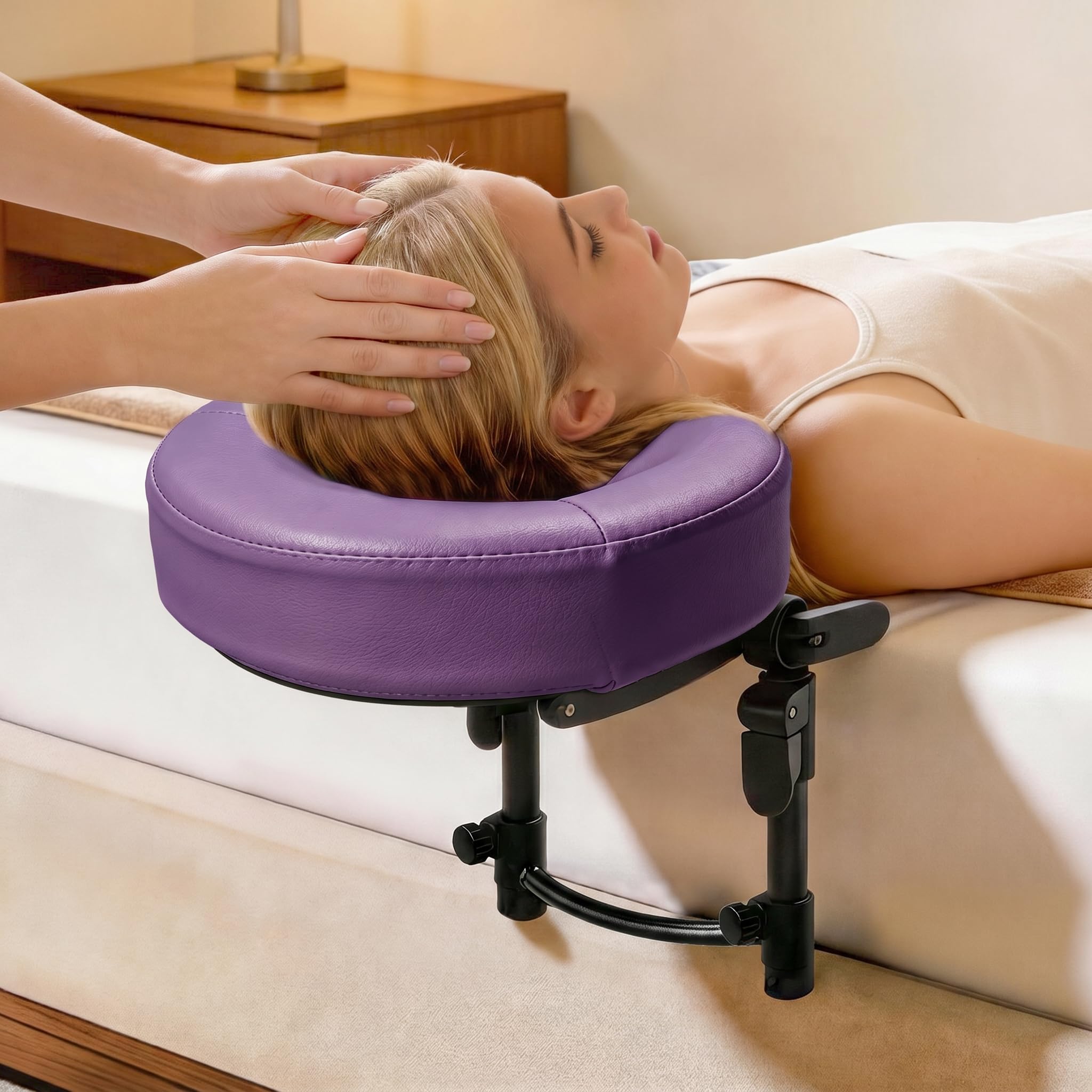 Photo 1 of Toptople Massage Headrest for Bed - Purple