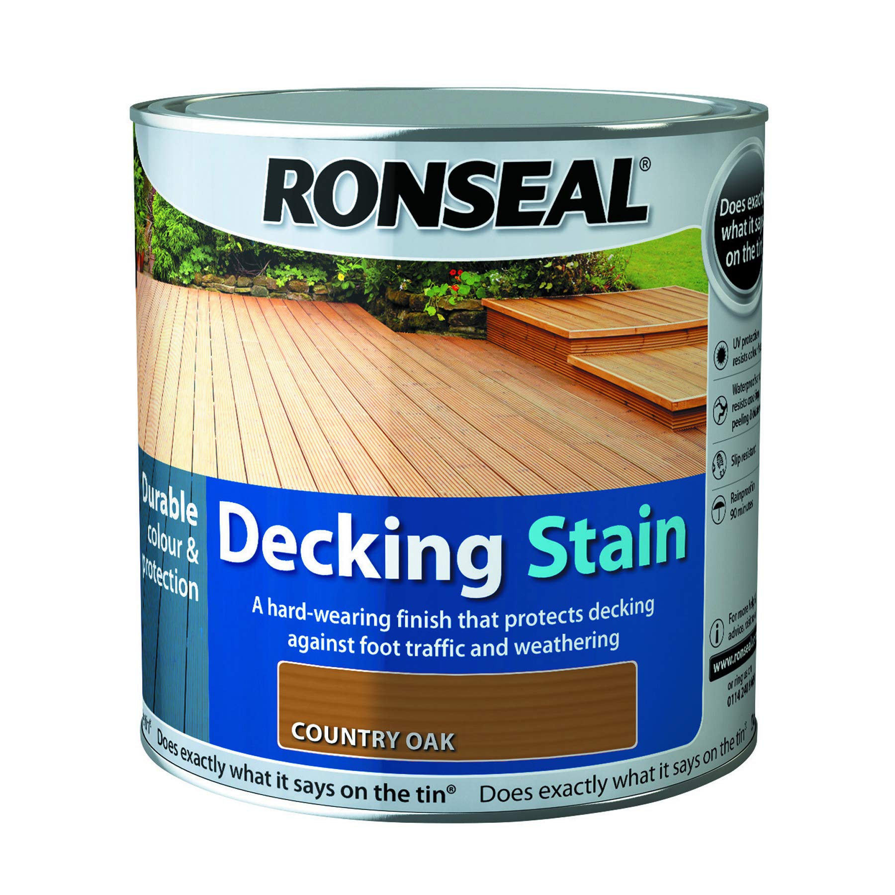 Ronseal Country Oak Decking Stain 2.5L