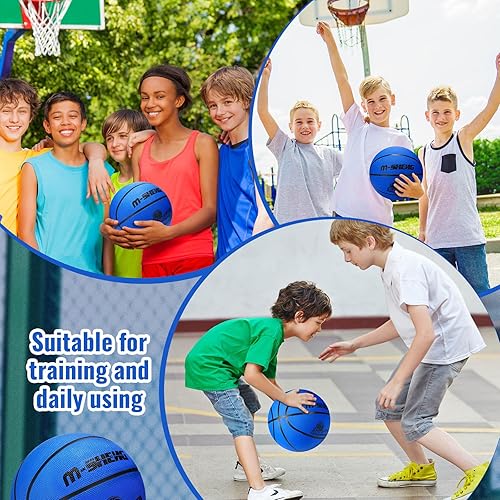 Miniatura 6 de Wettarn 6 unidades de pelotas de baloncesto a granel cristianas de donación benéfica tamaño 5 pelotas de baloncesto para niños de 27.5 pulgadas con