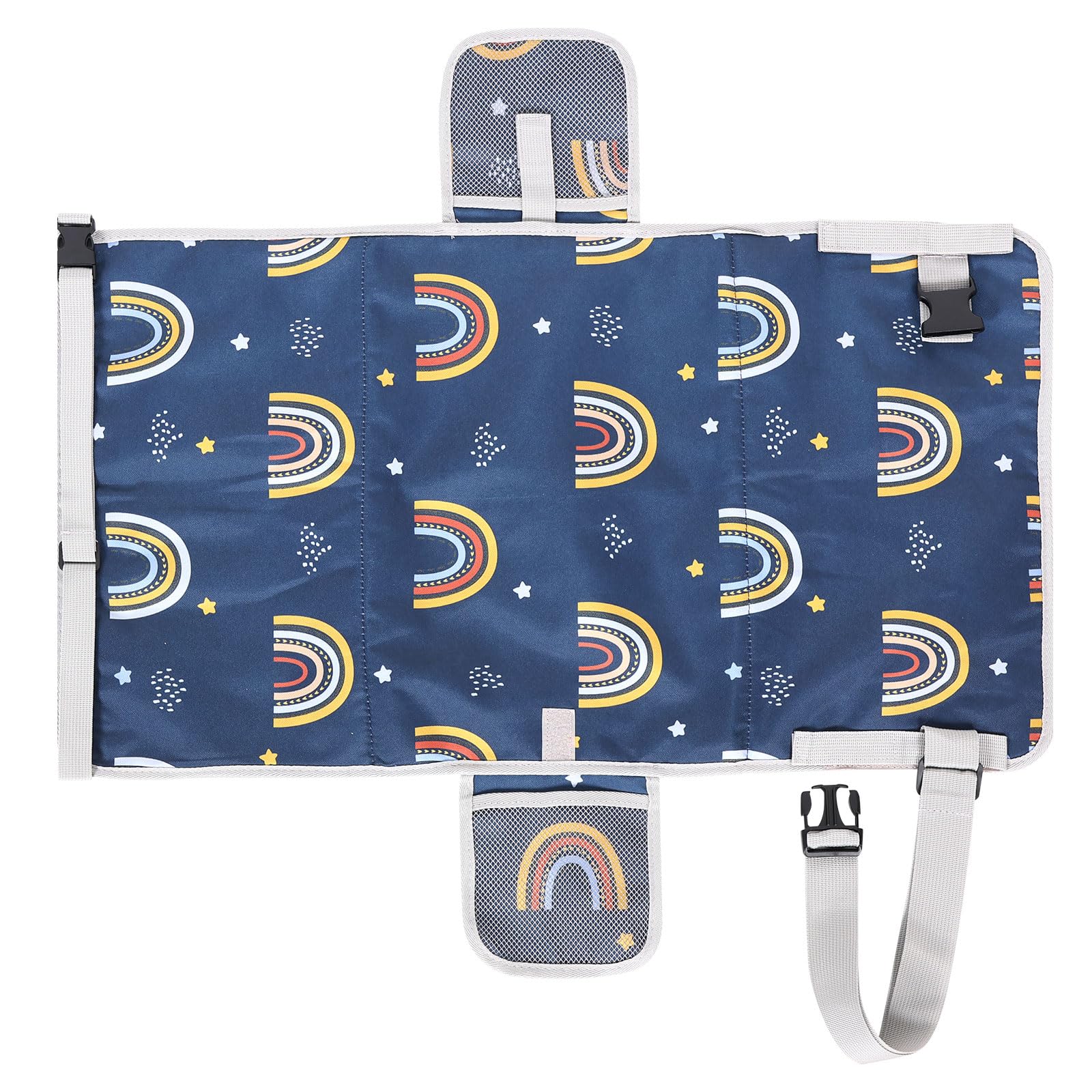 YJQXMYU Travel Airplane Bed for Toddler, Portable Plane Seat Extender(Blue)