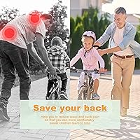 Vista 3 de Entrenador de Bicicleta para Niños con Barra de Empuje y Equilibrio para Seguridad en el Ciclismo