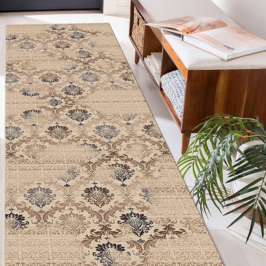 ヴィンテージ 手織り ランナーラグ 70×285cm ウール100% ヴィンテージ