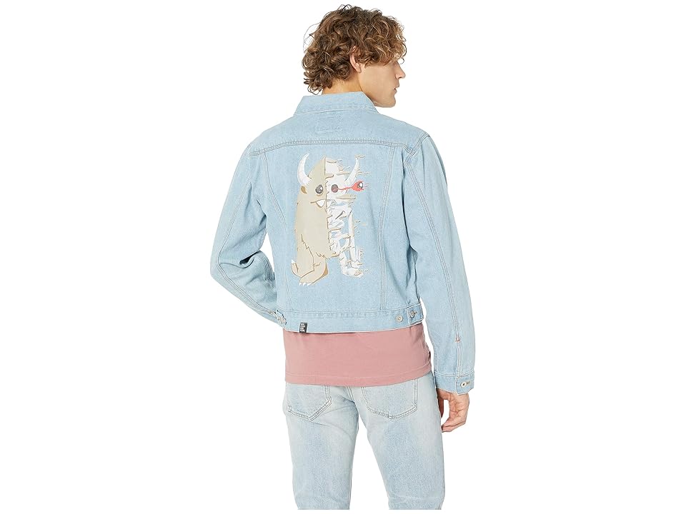 

Depressed Monsters Yerman Skeleton Explosion Jacket (Denim) Coat, Blue