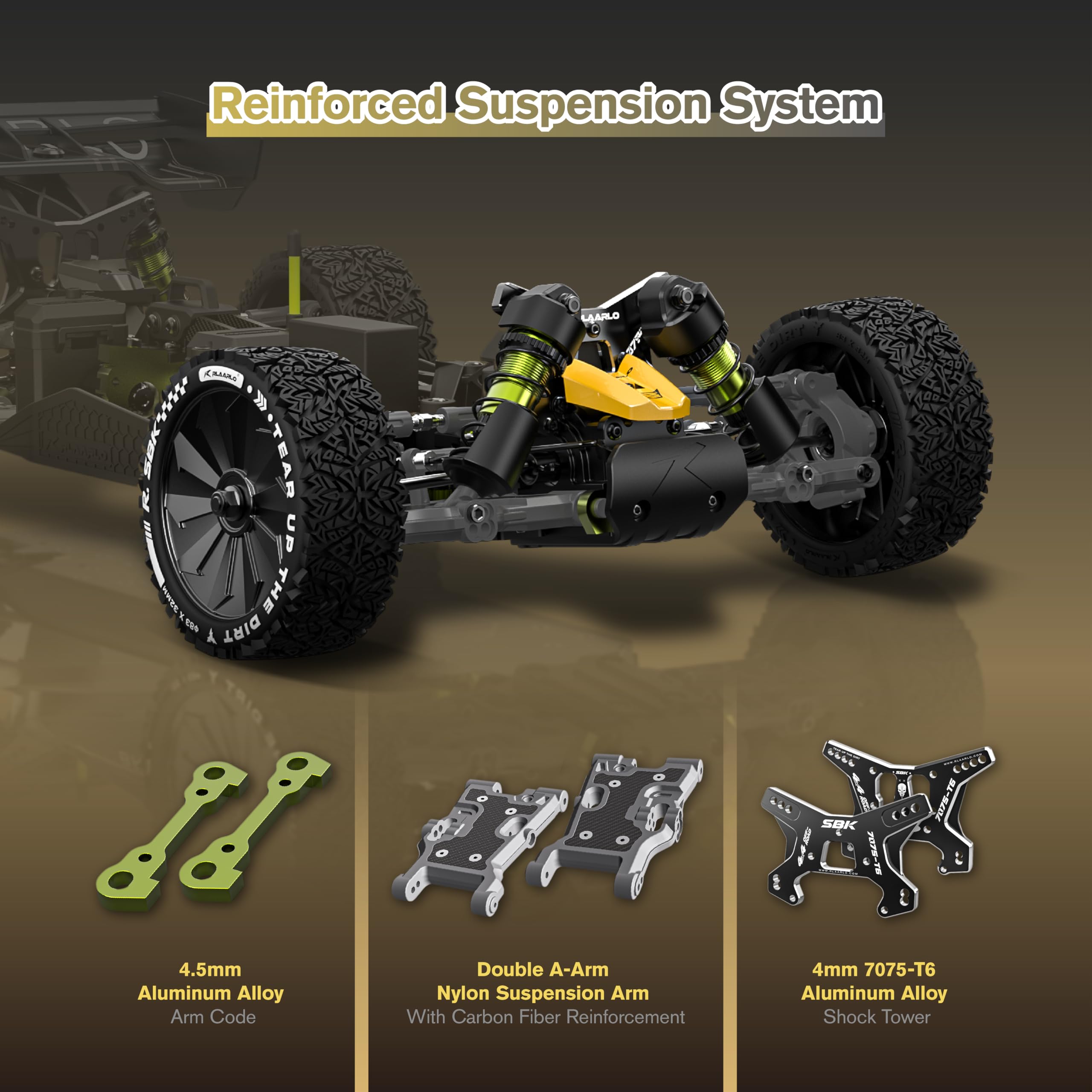 RIAARIO 1/10 Brushless RC Cars, RTR, Beginner, 40+ MPH, Metal Drivetrain, 4WD, Waterproof Electronics, Black, Ages 14+