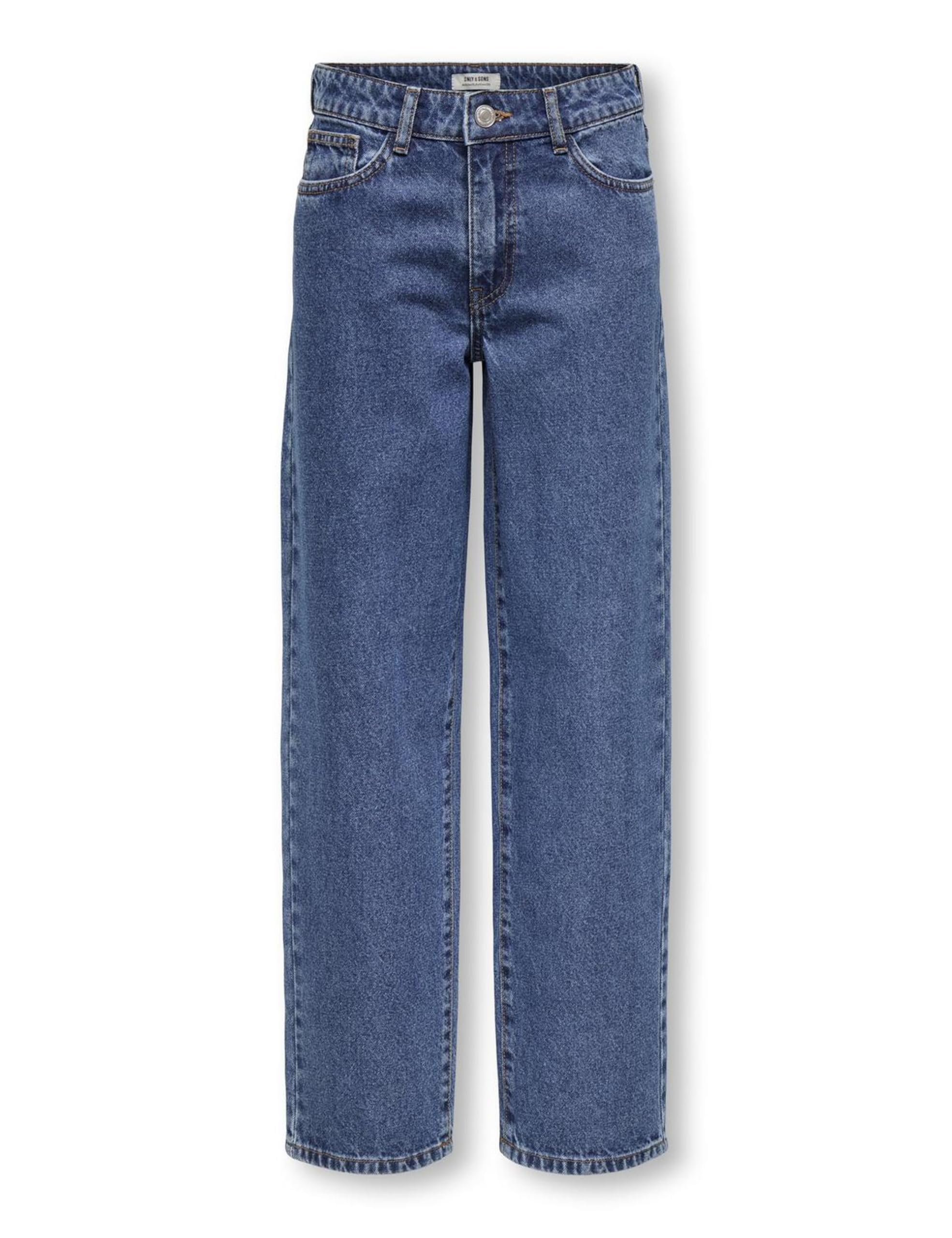 Only & Sons Osjfade Loose MB 2873 PIM DNM Noos, Azul Medio (Mezclilla Azul Medio), 152, Azul Medio (Mezclilla Azul Medio), 152