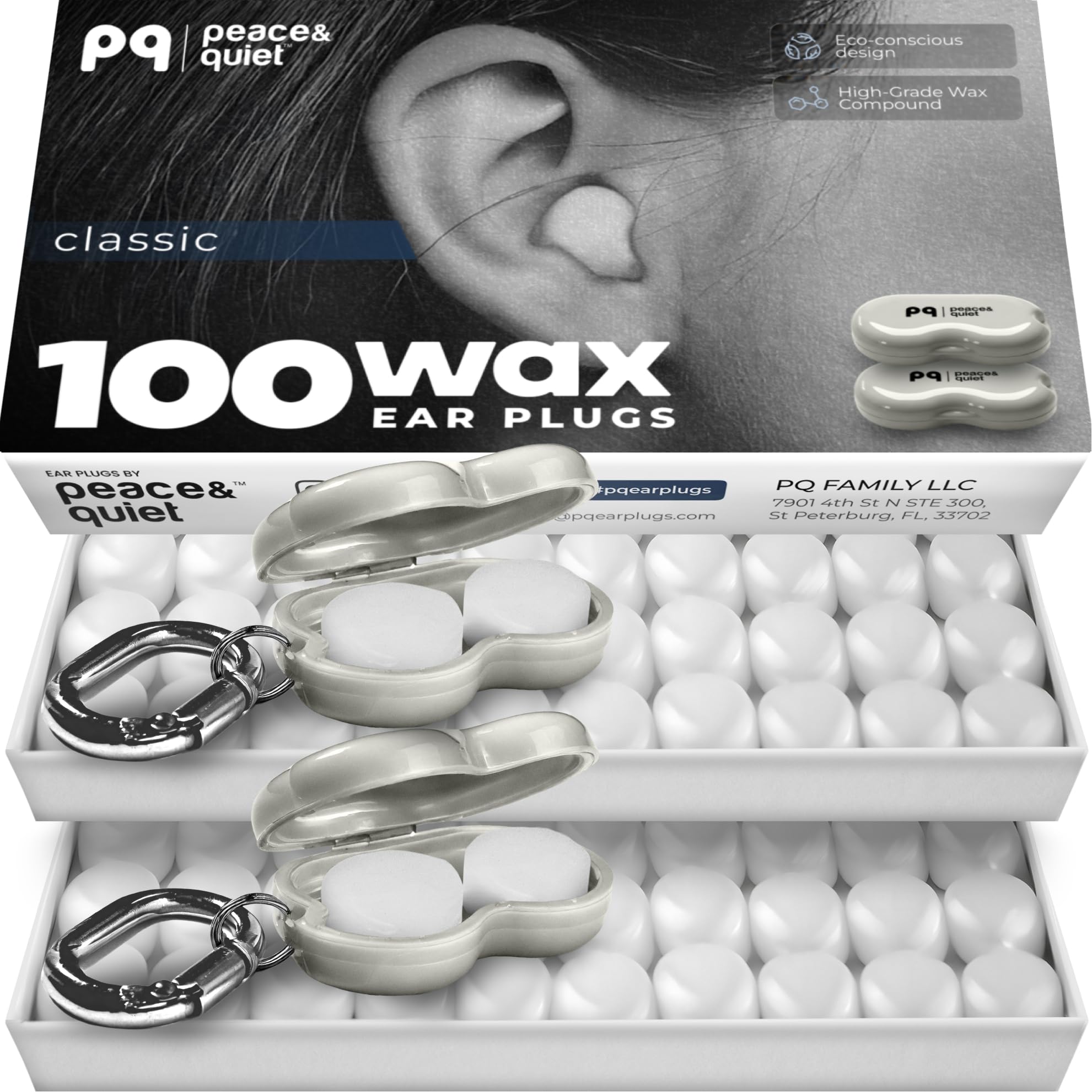 Peace&Quiet PQ 100 Wax Ear Plugs