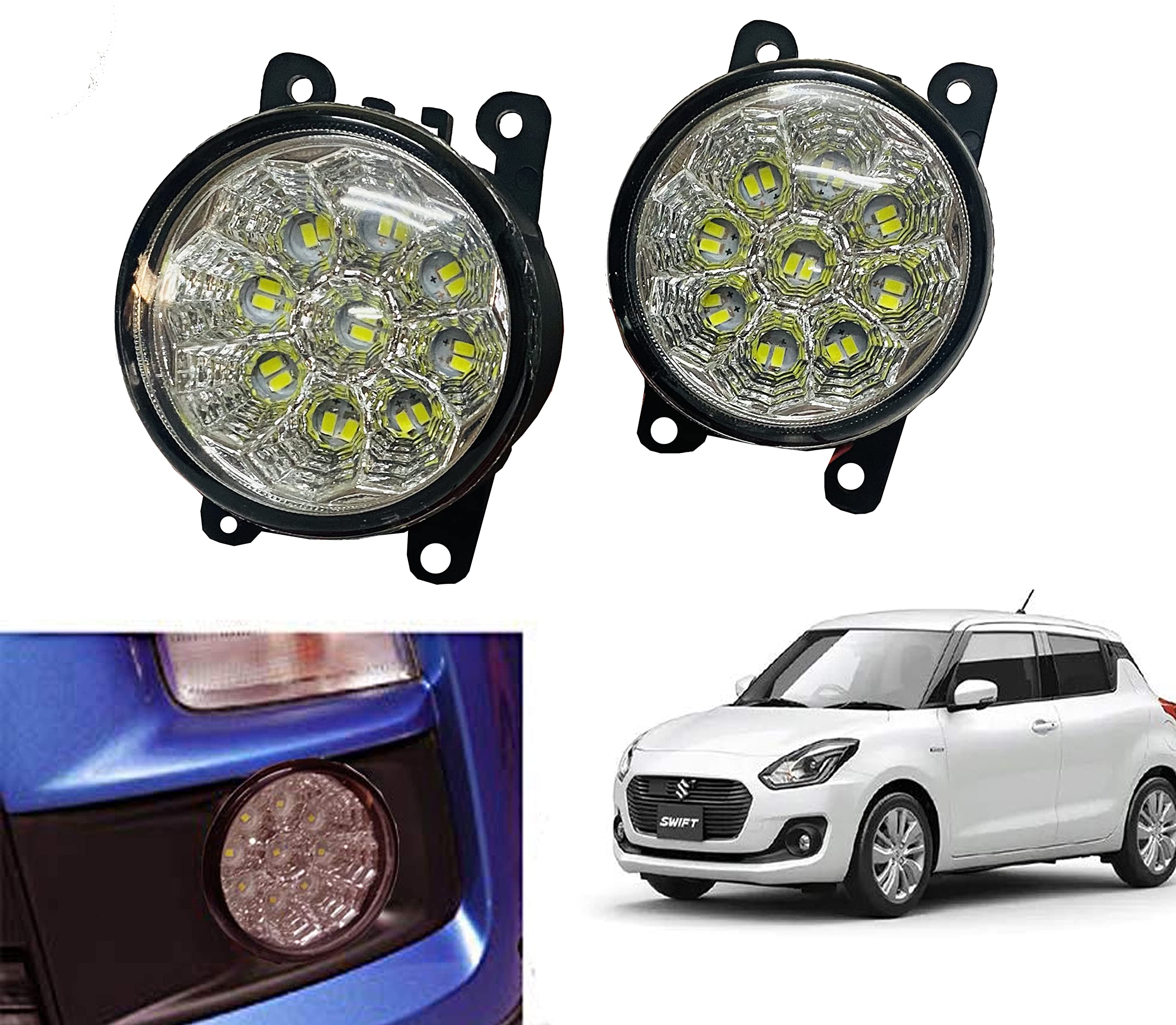 Autofasters Led Car Fog Light for maruti suzuki swift