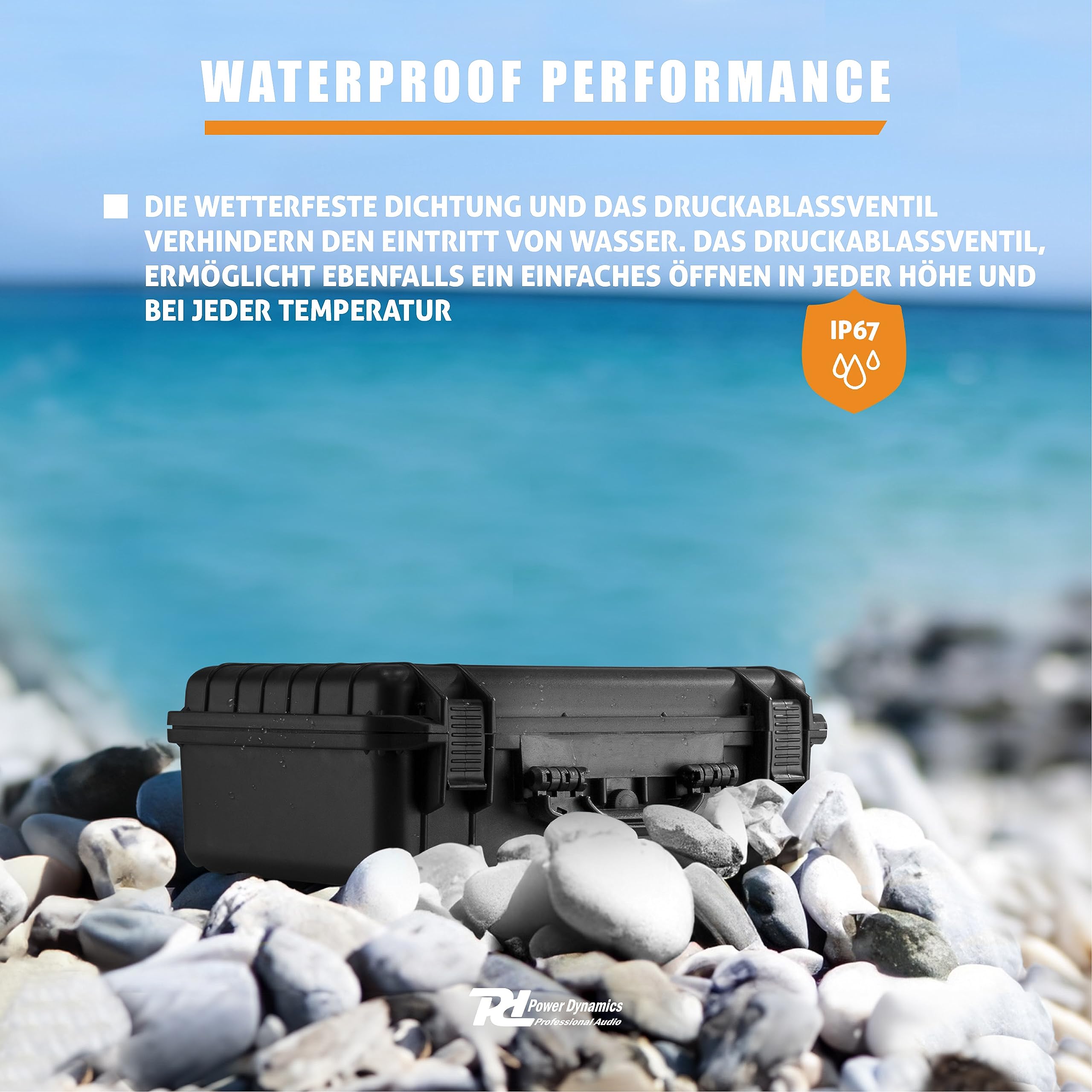 Power Dynamics GIGCase12, Universal Hard Case Kamera Koffer Schaumstoff, DJ Koffer, Foto Koffer, Schutzkoffer, DJ Universalkoffer, Wasserdichter Koffer, Transportkoffer mit Schaumstoff, Schwarz