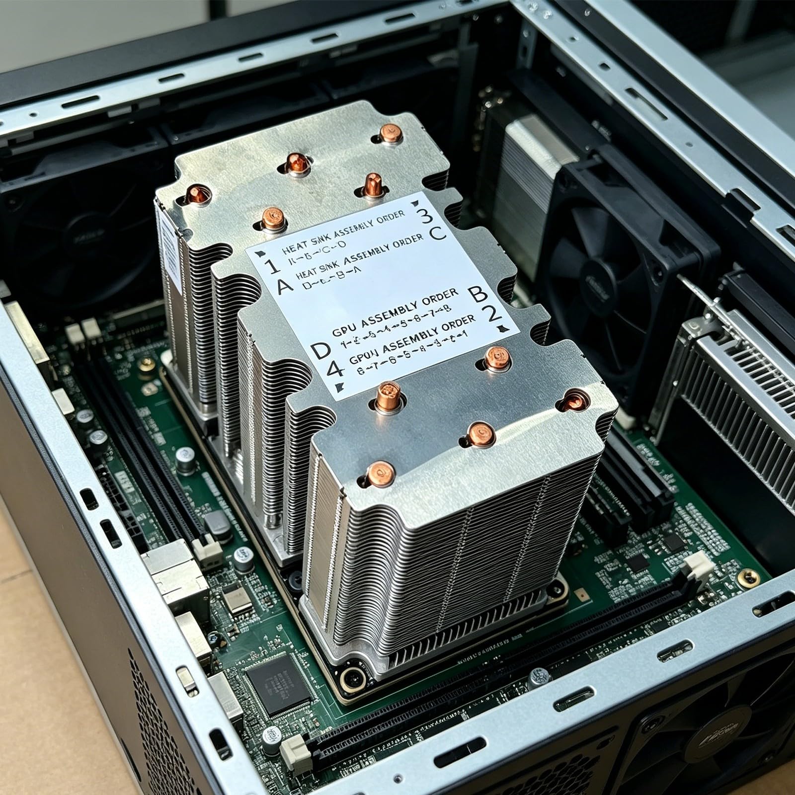 SXM2 GPU zamiennik radiatora do procesora graficznego V100 P100, bez wentylatora, metalowy element naprawczy chłodzenia, część sprzętowa