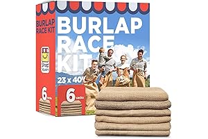 Shop Square Potato Sack Race Bags, 23x40 - Set of 6