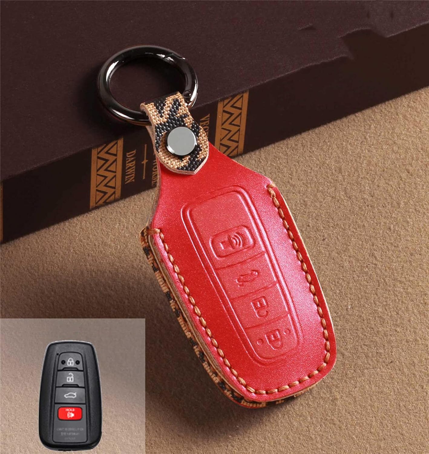 Rav 4 Key Fob Cover Ontto Car Key Fob Cover Fit For Toyota CHR RAV4 Camry - Foto 3
