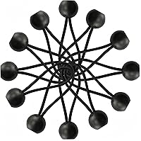 Vista 10 de Lanlord Paquete de 30 cuerdas elásticas negras de 2 tamaños de cuerda elástica de 6 y 11 pulgadas, correas elásticas de lona de 6 a 11 pulgadas, 30