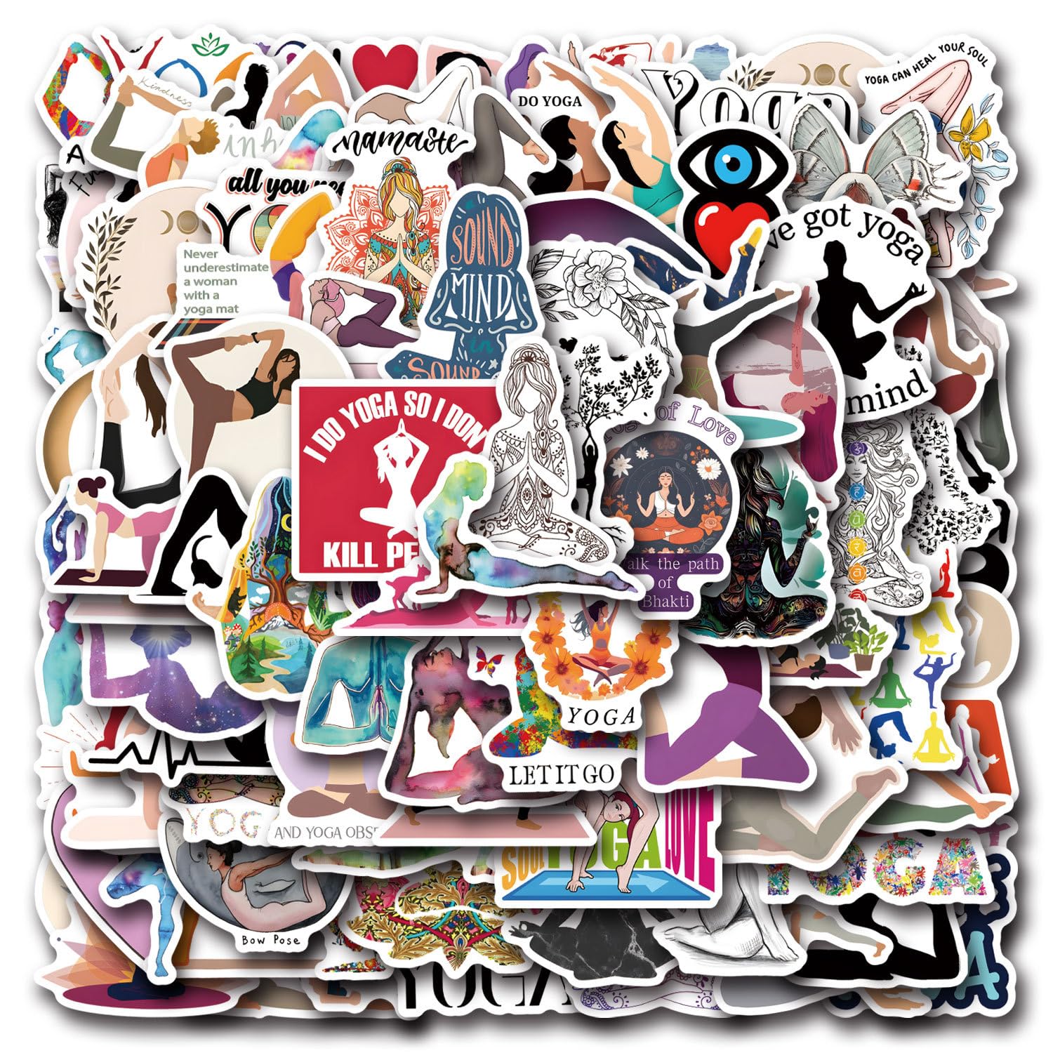 100 Adesivi Misti In PVC Per Personalizzare Laptop, Skateboard, Valigie - Impermeabili E Riutilizzabili