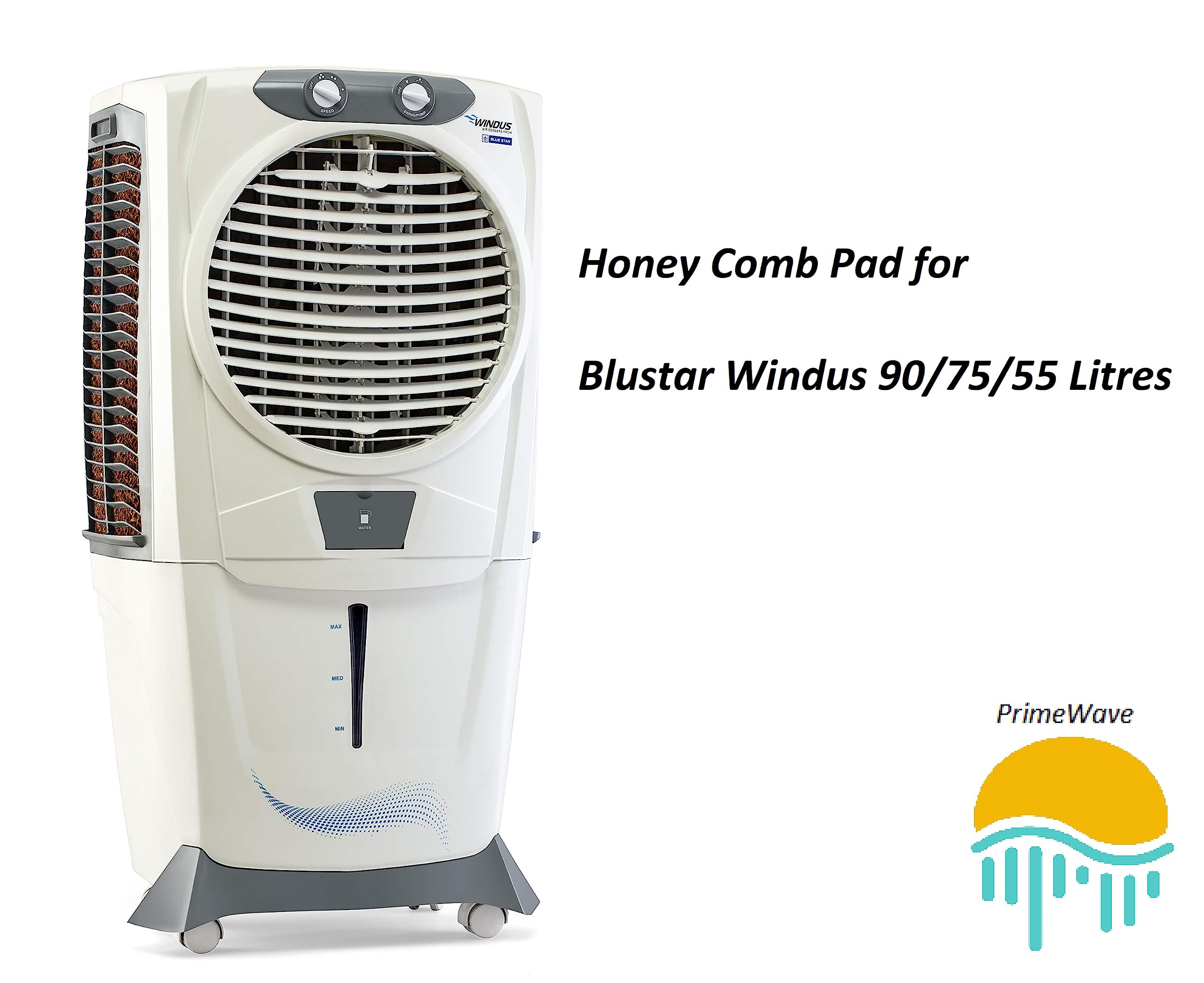 PrimeWave HoneycombPad for Bluestar Windus 90/75/55 Litre Desert Cooler - Set of 3 2