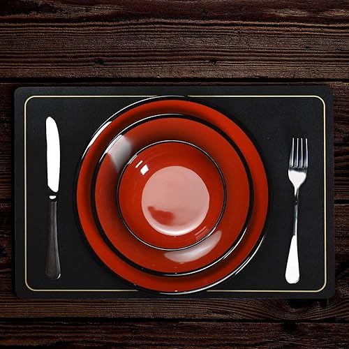 Miniatura 3 de TP Juego de 4 cuencos de melamina de 38 onzas, cuencos grandes para ramen, pasta, ensalada y sopa, irrompibles y ligeros, aptos para lavavajillas