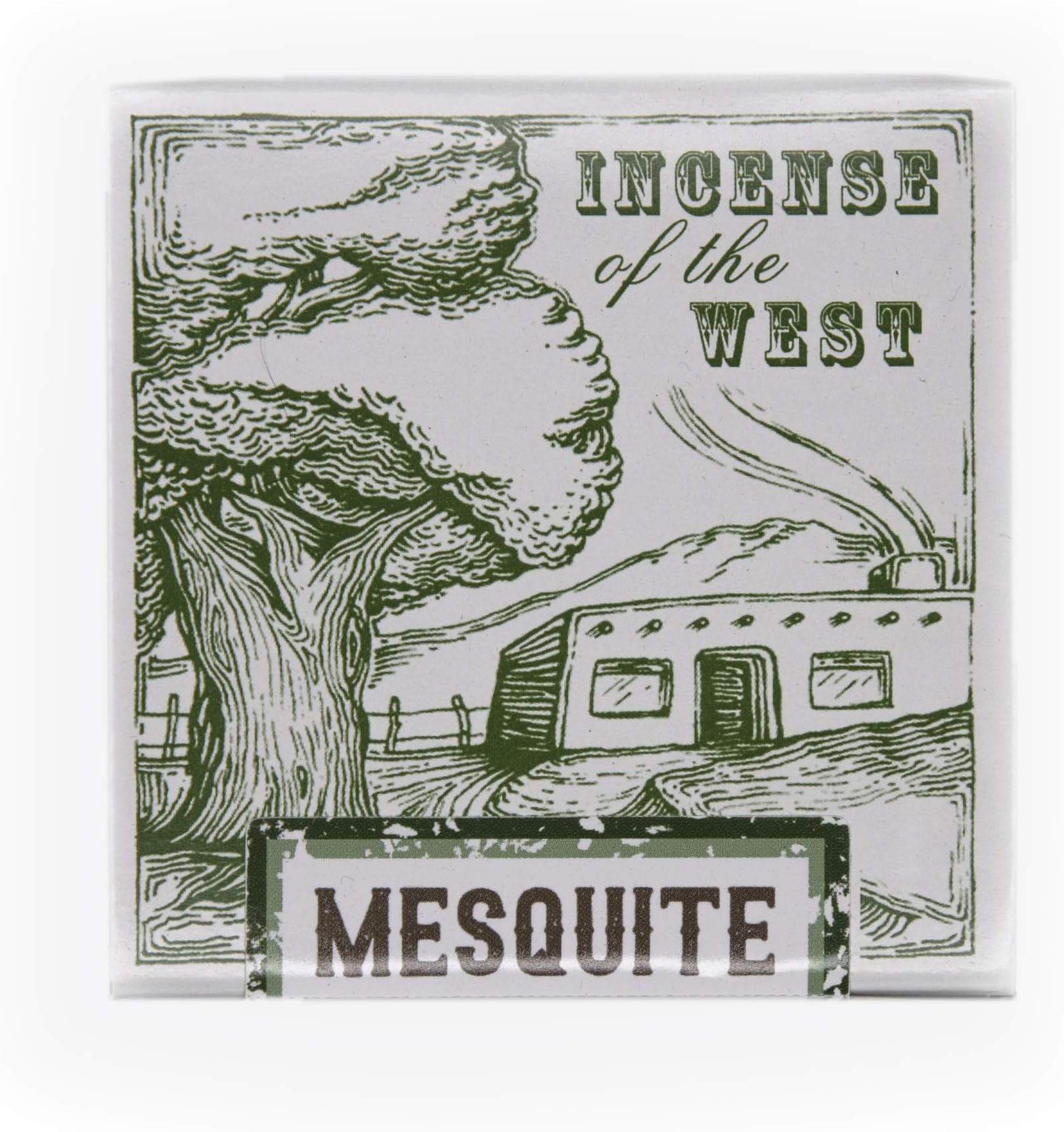 Incienso de Santa Fe - Mesquite Natural Wood Incense Bricks Without Holder, 40 Count - Made in The USA