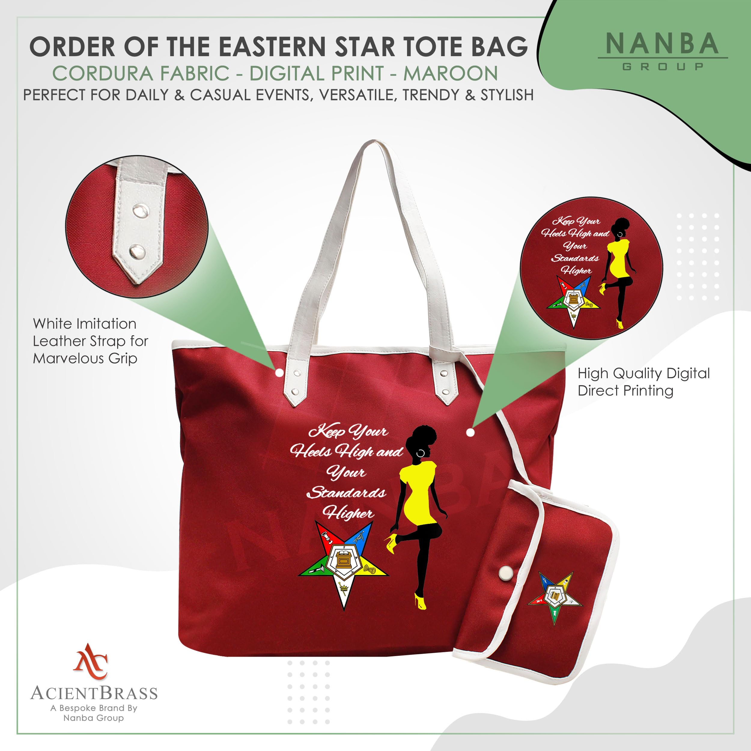 Order of the Eastern Star Tote Bag – Keep Your Heels High Design